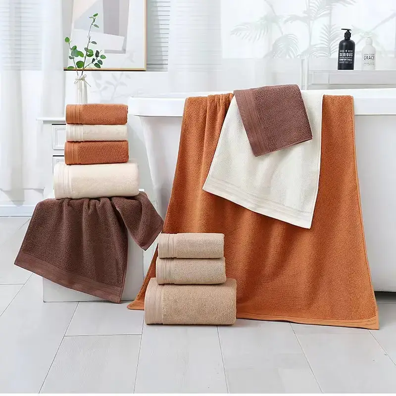 Thumbnail: Baptism Center 6‑Piece 100% Cotton 70x140cm Towel Set — Soft Spa‑Quality