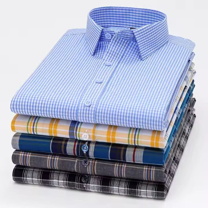 Thumbnail: Baptism Center Men’s White Wrinkle‑Free Dress Shirt — Premium Solid Formal Wear