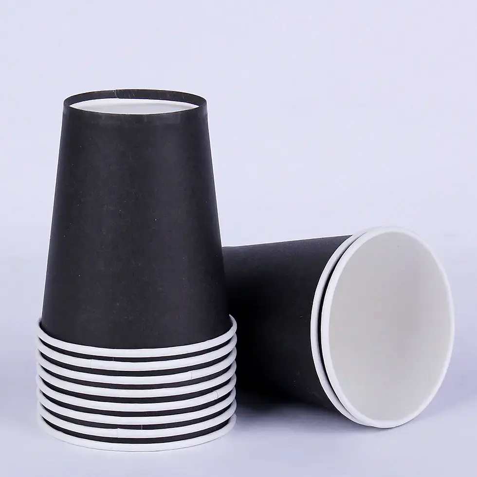 Thumbnail: Solid Color Disposable Tableware Set Party Supplies Paper Plates Cups
