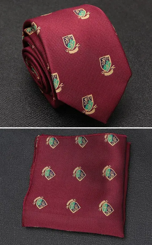 Thumbnail: Baptism Center Men’s Jacquard Tie & Cravat Gift Set for Baptism Anniversary