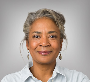 older woman with grey hair