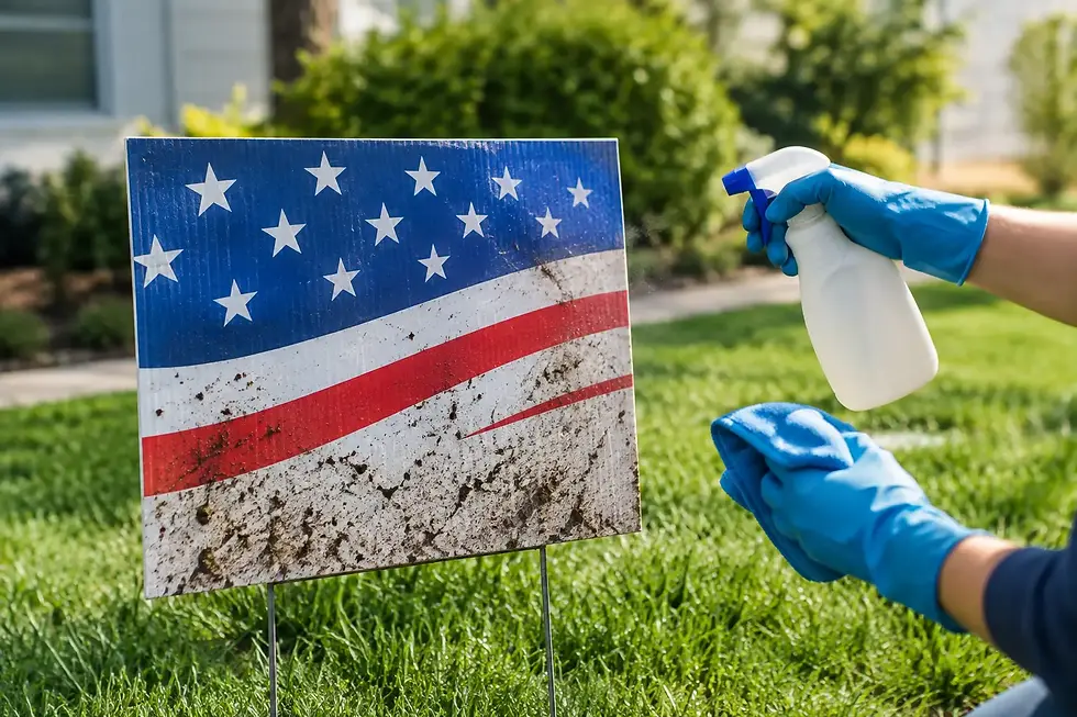 Contaminated Lawn Signs: When to Clean Up