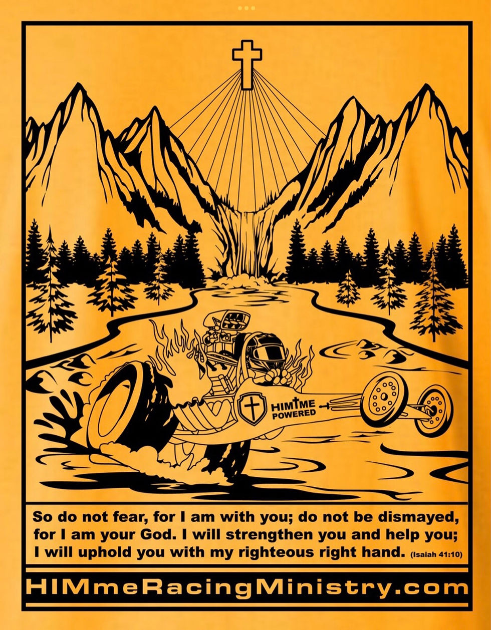 Thumbnail: Gildan Ultra Cotton Gold Big HIM little me Dragster T-Shirt