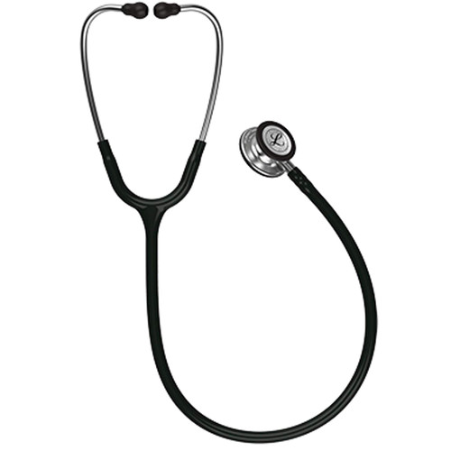 Clinician Stethoscope 3M™ Littmann® Classic III™ Black 1Tube 27 Inch