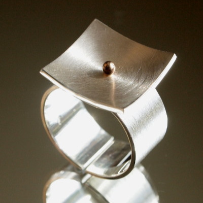 Bague carrée 1 étoile