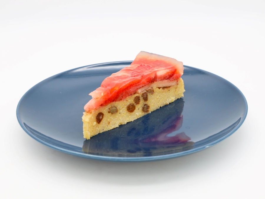 STRAWBERRY POLENTA CAKE