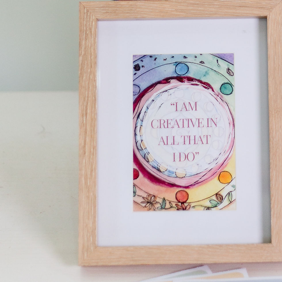 Thumbnail: framed idea of affirmation card