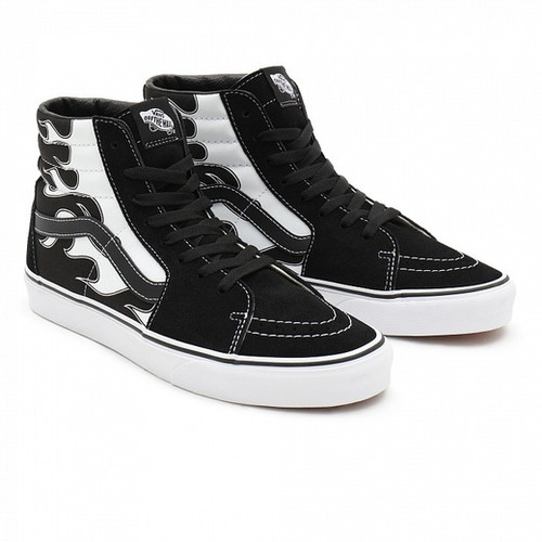 Кеды VANS Sk8-Hi Flame Black/White | Padval Скейтшоп