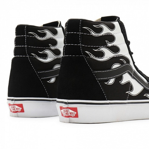 Кеды VANS Sk8-Hi Flame Black/White | Padval Скейтшоп