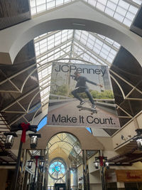 How cool to see our client in a banner flying high in the mall! 