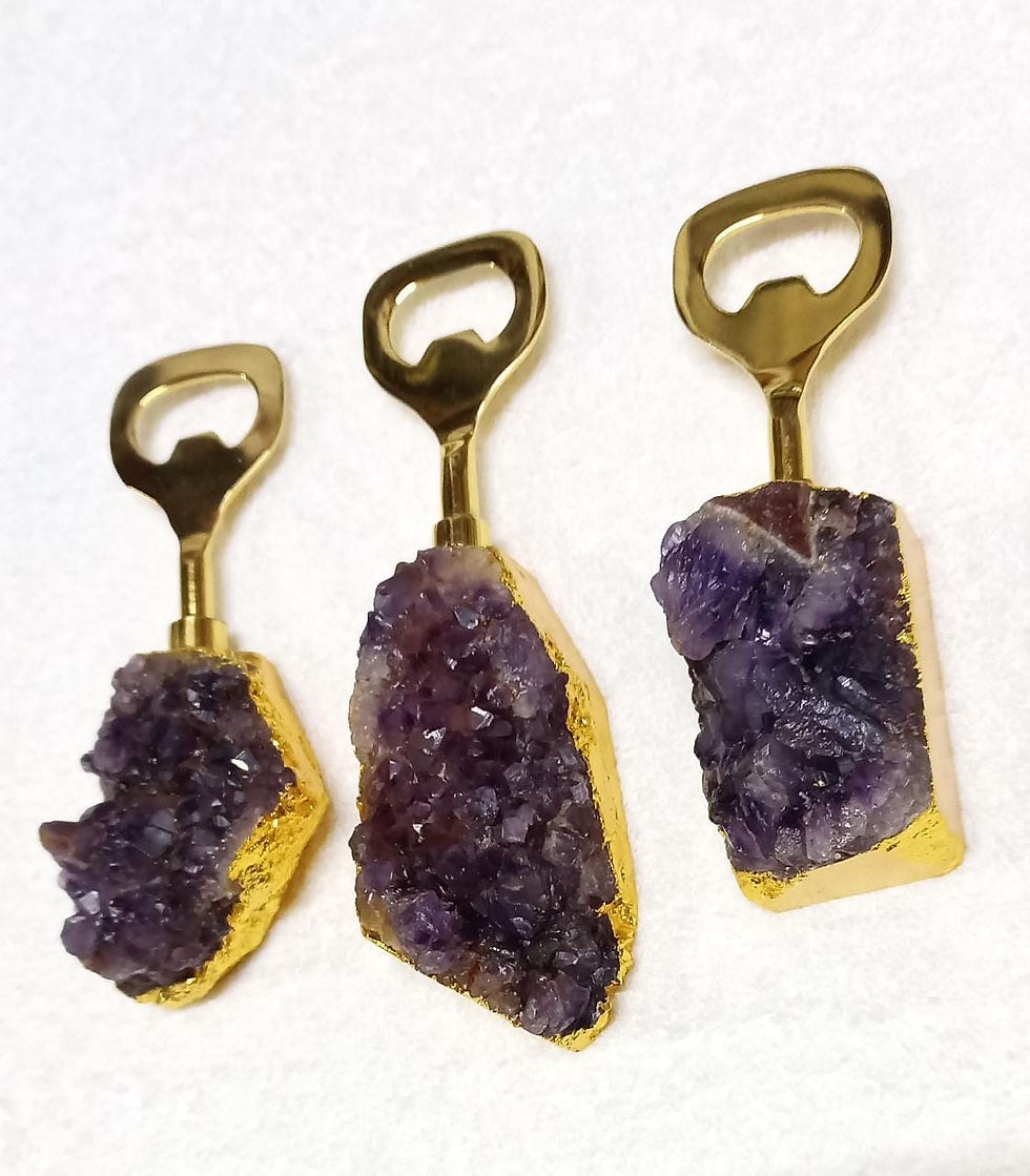 Thumbnail: Druze Cluster Agate bottle Opener 3.5inch to 5inch