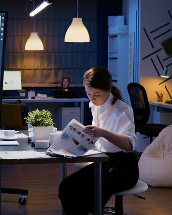 businesswoman-enter-company-office-meeting-room-late-night-sitting-desk-late-night-working
