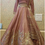Thumbnail: Chest nut brown dori work raw silk lehenga