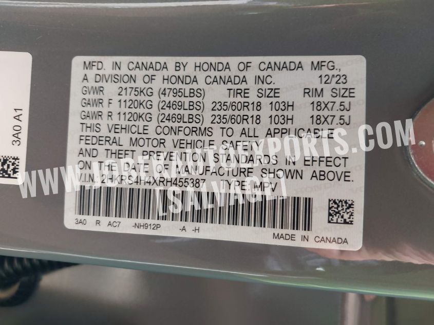 Thumbnail: 2024 HONDA CR-V EX AWD