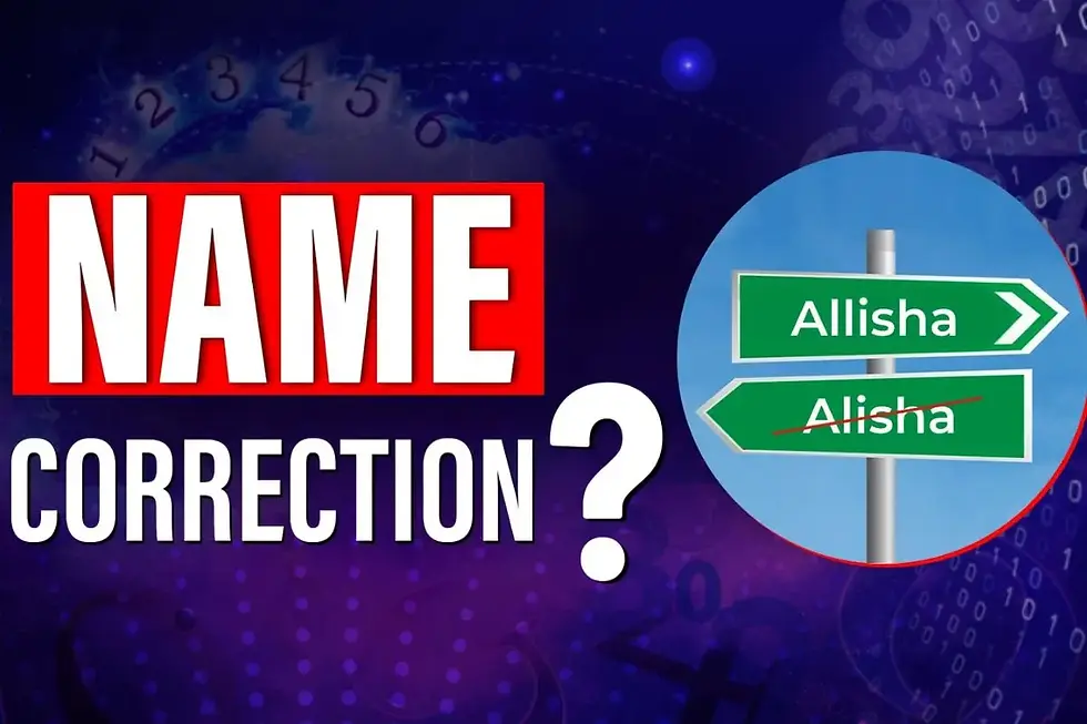Name Correction with Career Guidance – Align Name, Numbers & Profession