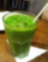 Iced green te latte