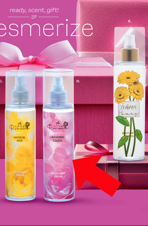 Body Mist - A Little Romance - Lingering Touch - 250mL