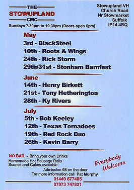 Stowupland CMC - Kevin Barry 2026