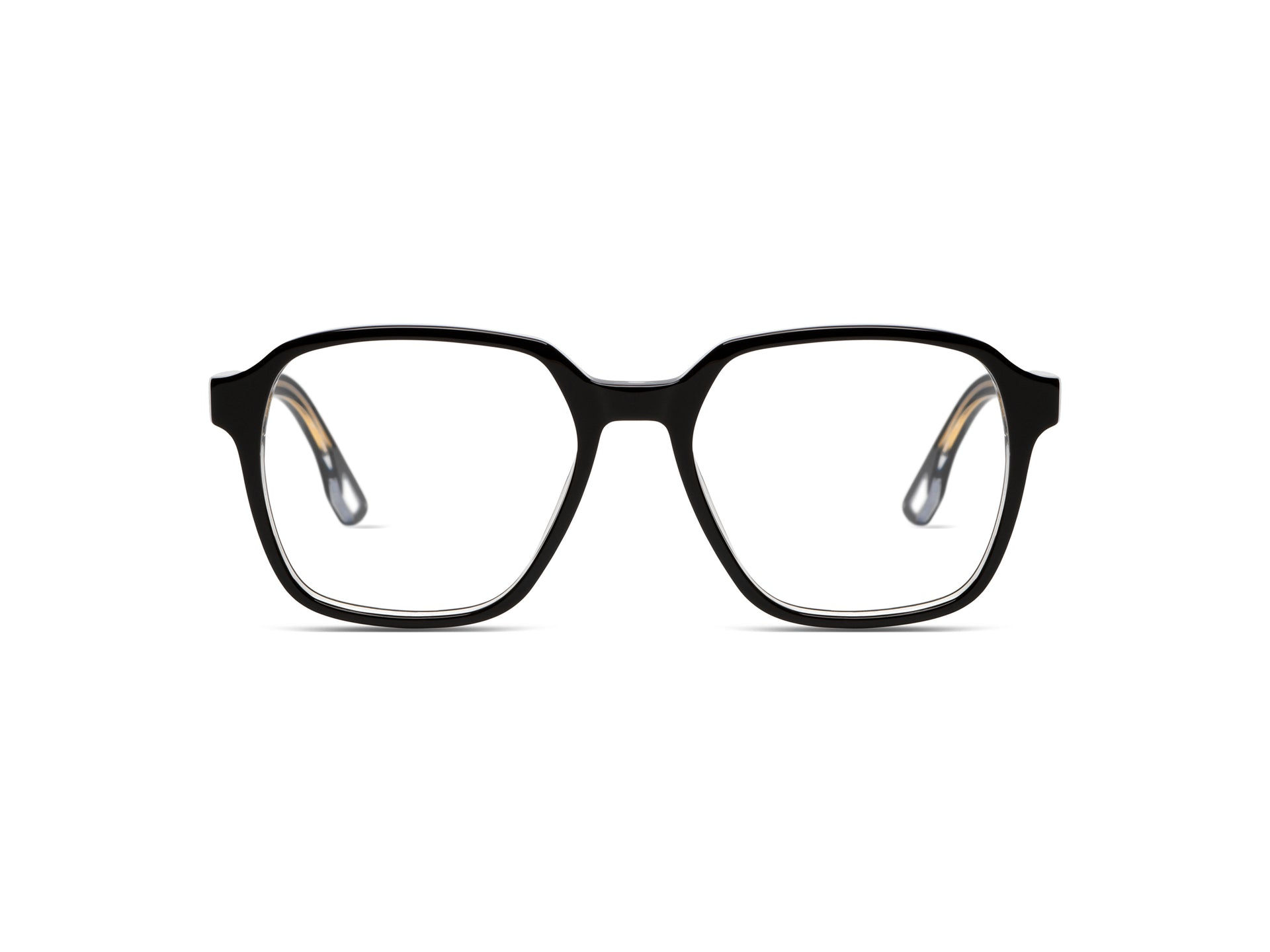 Unisex eyeglass frame Otis Black Clear