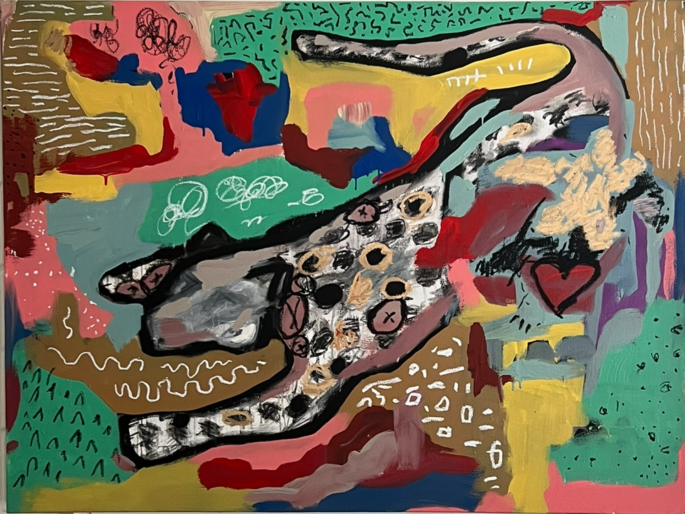 Leopard In A Field Original Painting