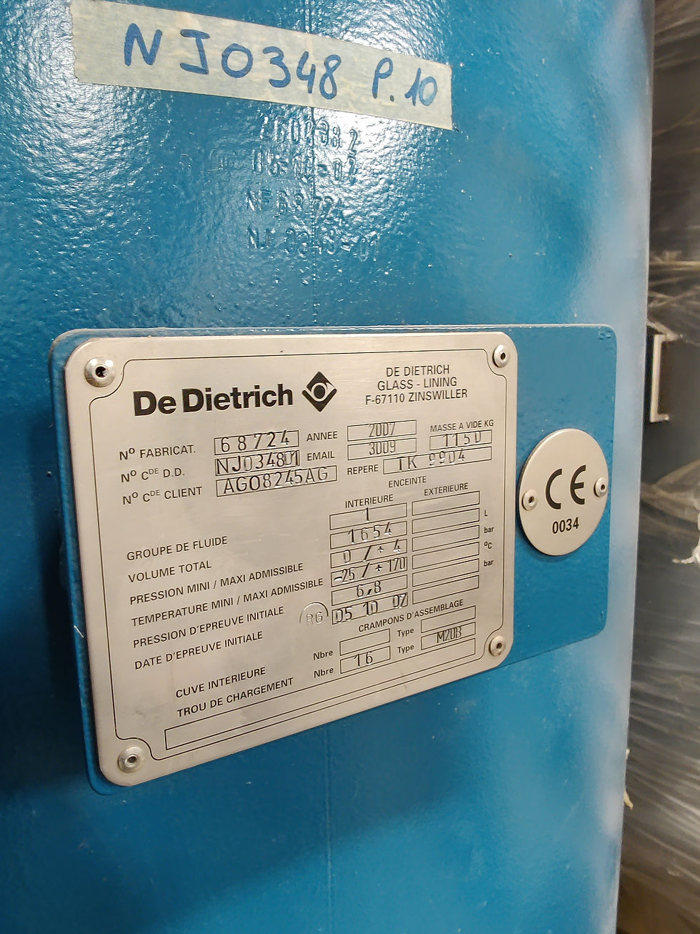 Thumbnail: Storage Tank-De Dietrich-1654L-7710C