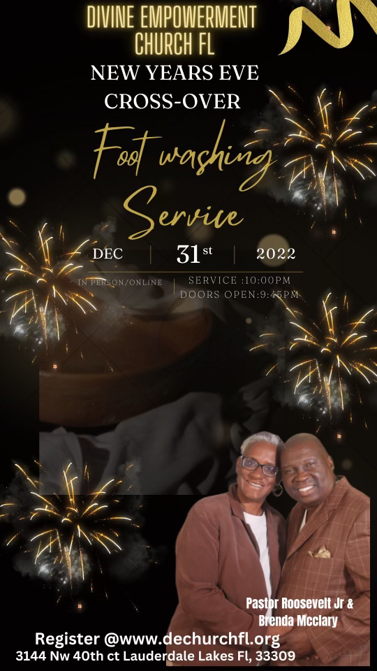 NEW YEARS EVE CROSS-OVER FOOT WASHING SERVICE