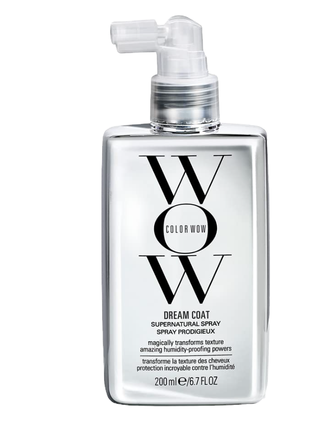 a bottle of color wow dream coat anti frizz hair spray
