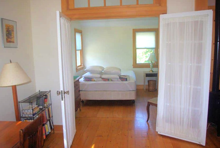 two person bedroom with queen bed