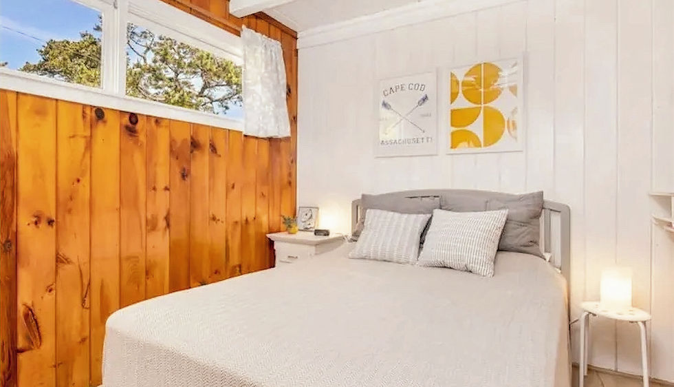 two person bedroom with queen bed