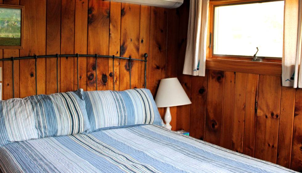 two person bedroom with queen bed