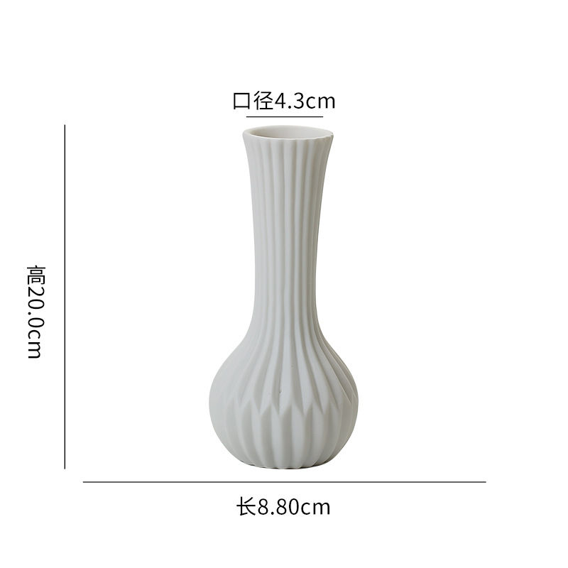 Miniatura: Vaso de cerâmica branca