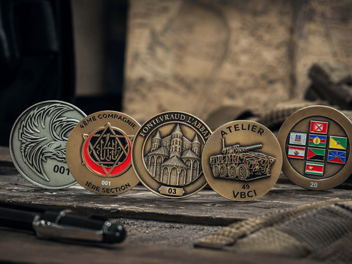 coin militaire numéroté