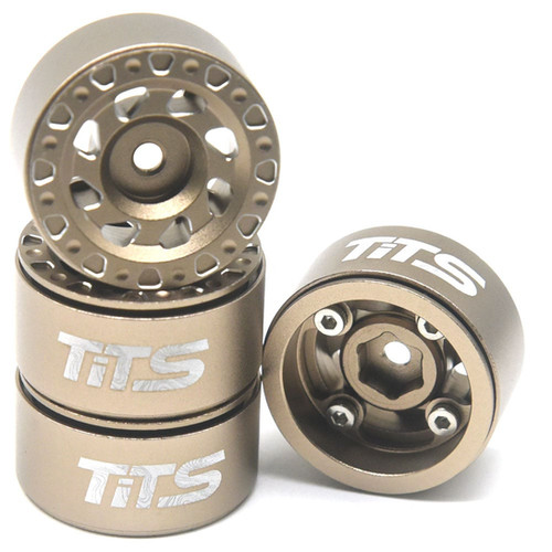 SCX24 1.0 Aluminum Wheels | TiTS Terrain Twister