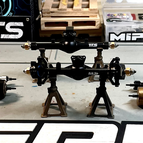 SCX24 +6mm Aluminum Axles | TiTS 12Cv2 Axle Upgrade