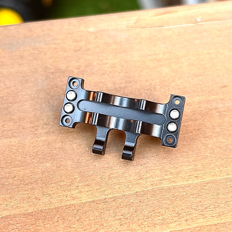 Thumbnail: SCX24 steering upgrade brass servo mount detail
