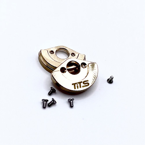 SCX24 1.0 Wheel Rear Weight Hangers | TiTS Axle Weights