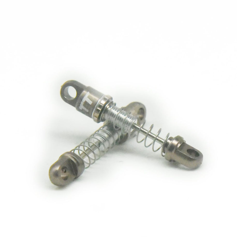 Thumbnail: Front suspension setup with SCX30 friction shocks providing stable articulation on technical terrain