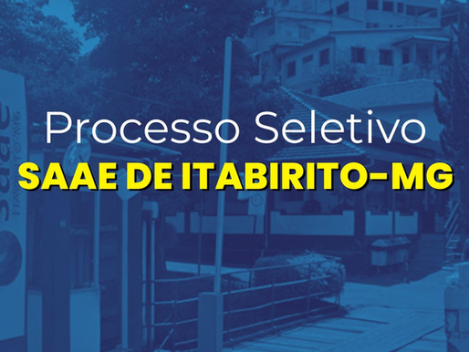 Saae de Itabirito abre processo seletivo com 20 vagas e cadastro de reserva