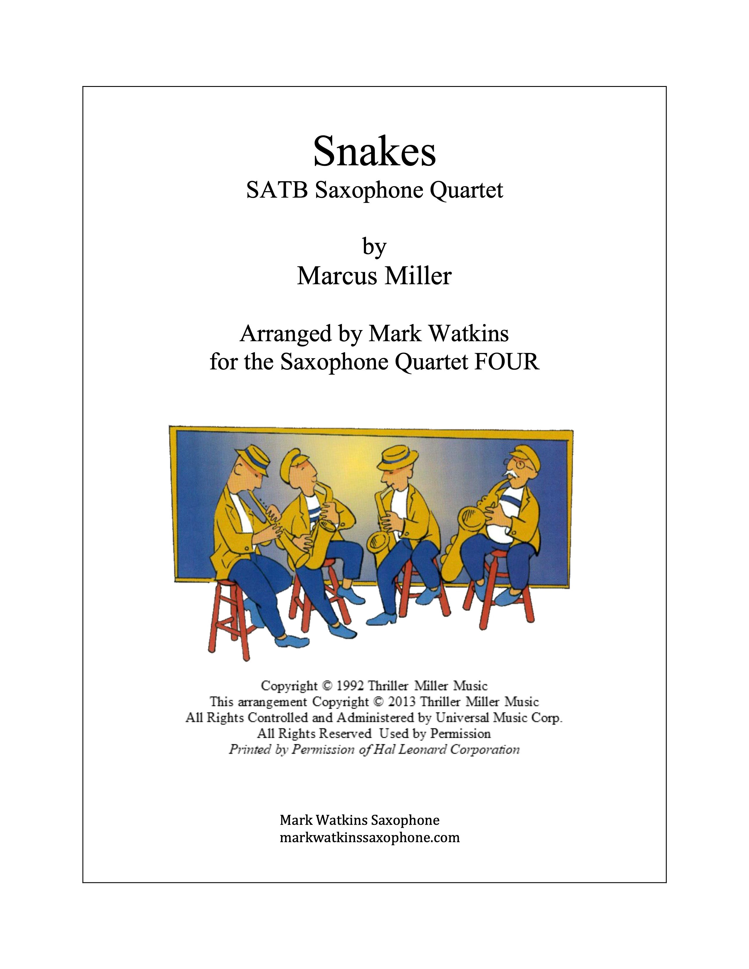 Snakes for Saxophone Quartet