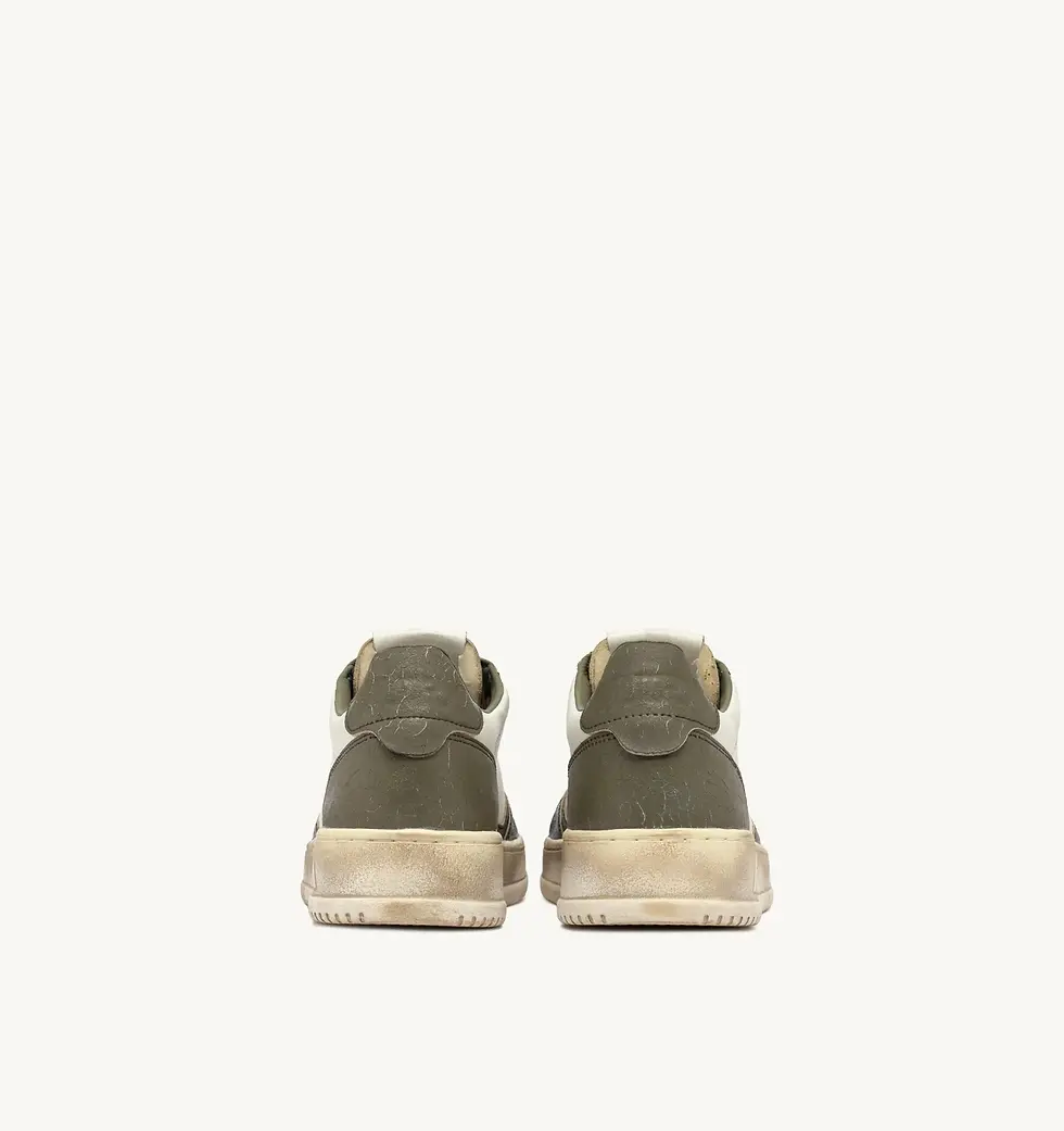 Miniatura: AUTRY AULM-SV46 UOMO SNEAKERS MEDALIST LOW SUPER VINTAGE COLORE BIANCO COVERT GR