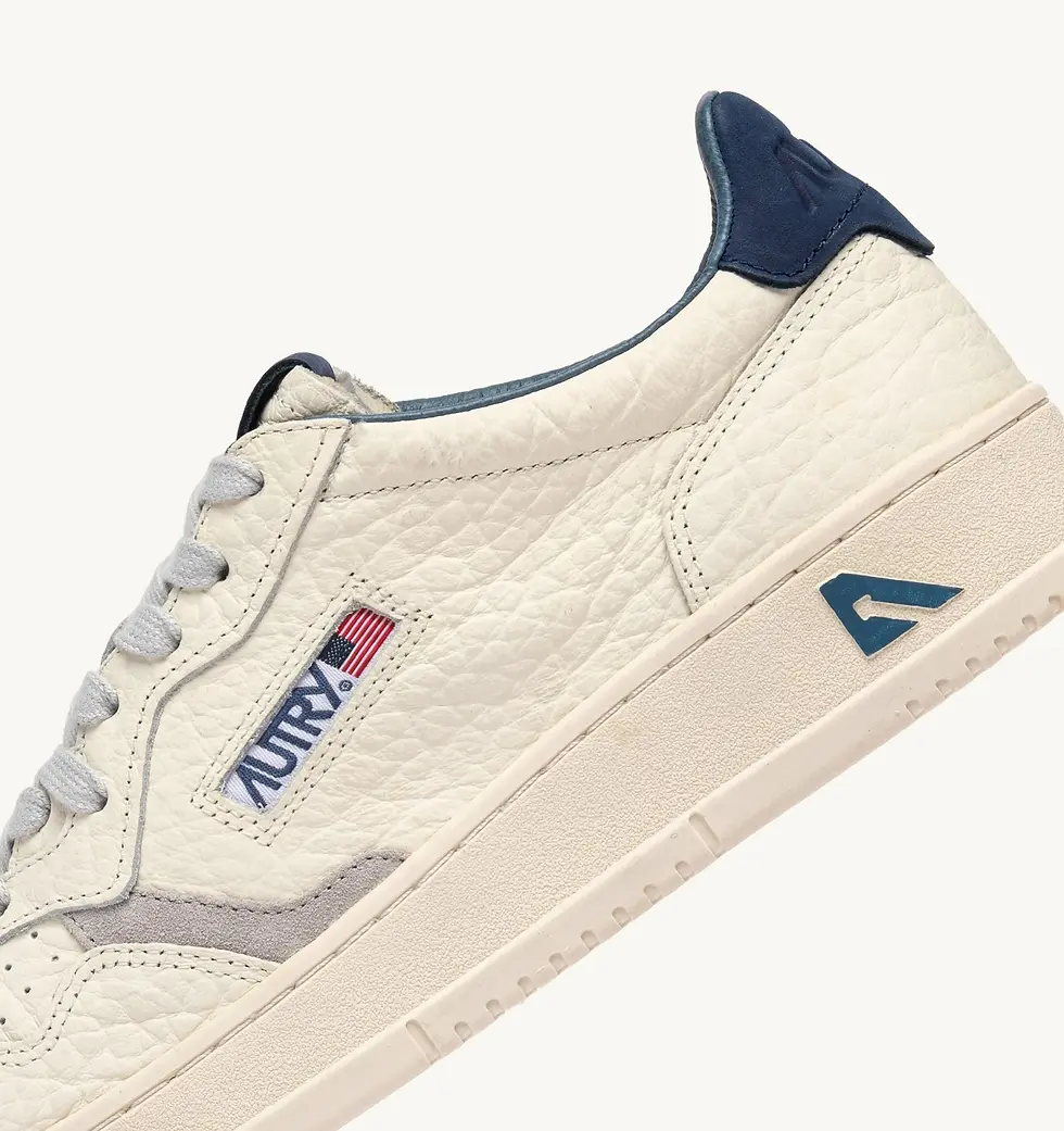 Miniatura: AUTRY AULM-NE20 UOMO SNEAKERS MEDALIST LOW IN PELLE BLUE DEPTHS E VAPOR