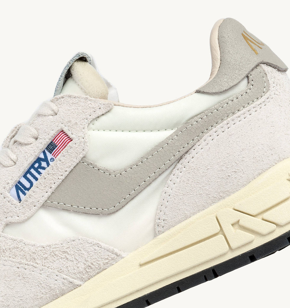 Miniatura: AUTRY WWLM-NC04 SNEAKERS REELWIND LOW IN NYLON E SUEDE COLORE BIANCO