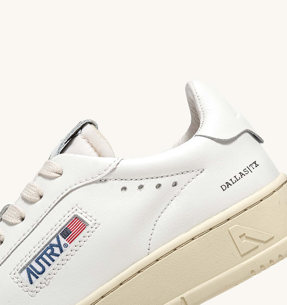 Miniatura: AUTRY ADLW-NW01  DONNA DALLAS LOW SNEAKER IN PELLE COLORE BIANCO