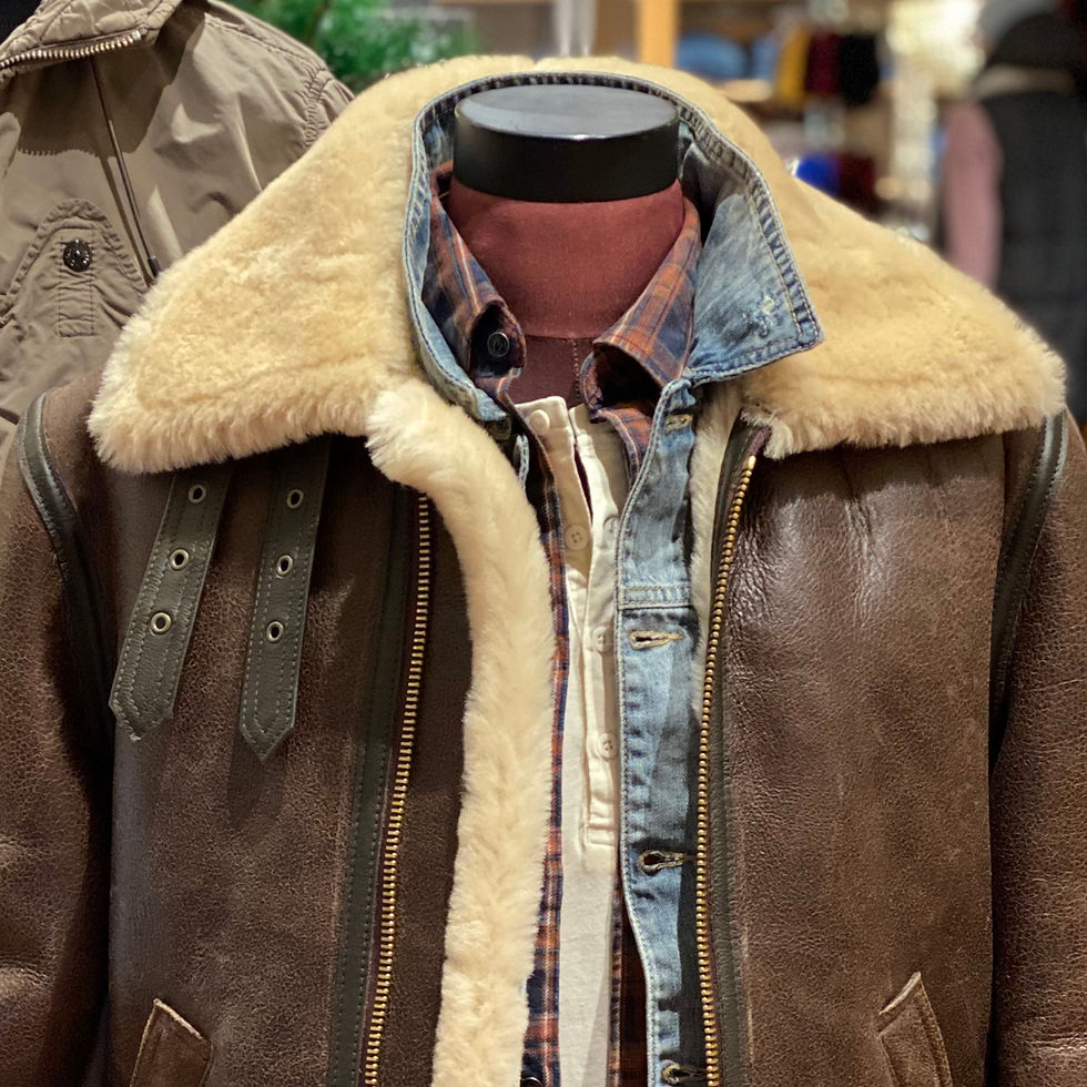Miniatura: SCHOTT 257S Classic B-3 Sheepskin Leather Bomber Jacket