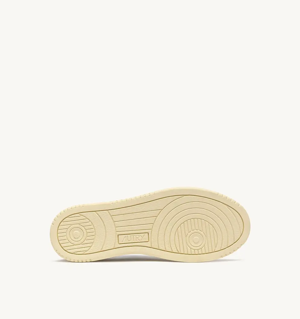 Miniatura: AUTRY AULW-LS18 DONNA SNEAKERS MEDALIST LOW IN SUEDE E PELLE BIANCA E FIG