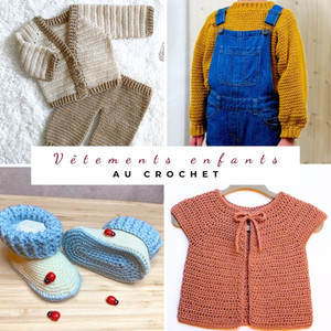 Modèles crochet gratuits pour faire : layette au crochet, vêtement au crochet, accessoire au crochet.