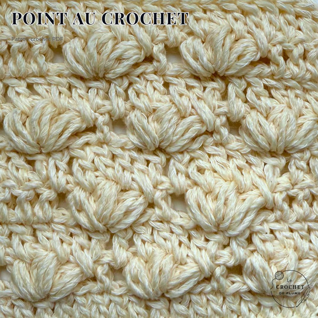 Point Cluster Floral au crochet | Modèle crochet facile