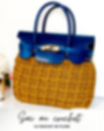 Sac au crochet PDF patron Birkin Tessiland modèle crochet facile débutant patron gratuit