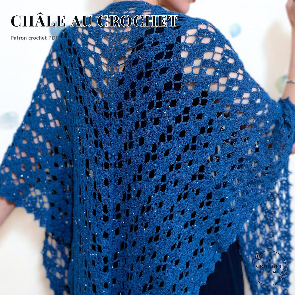 Châle au crochet Orion | Tutoriel crochet facile | Patron PDF et vidéo