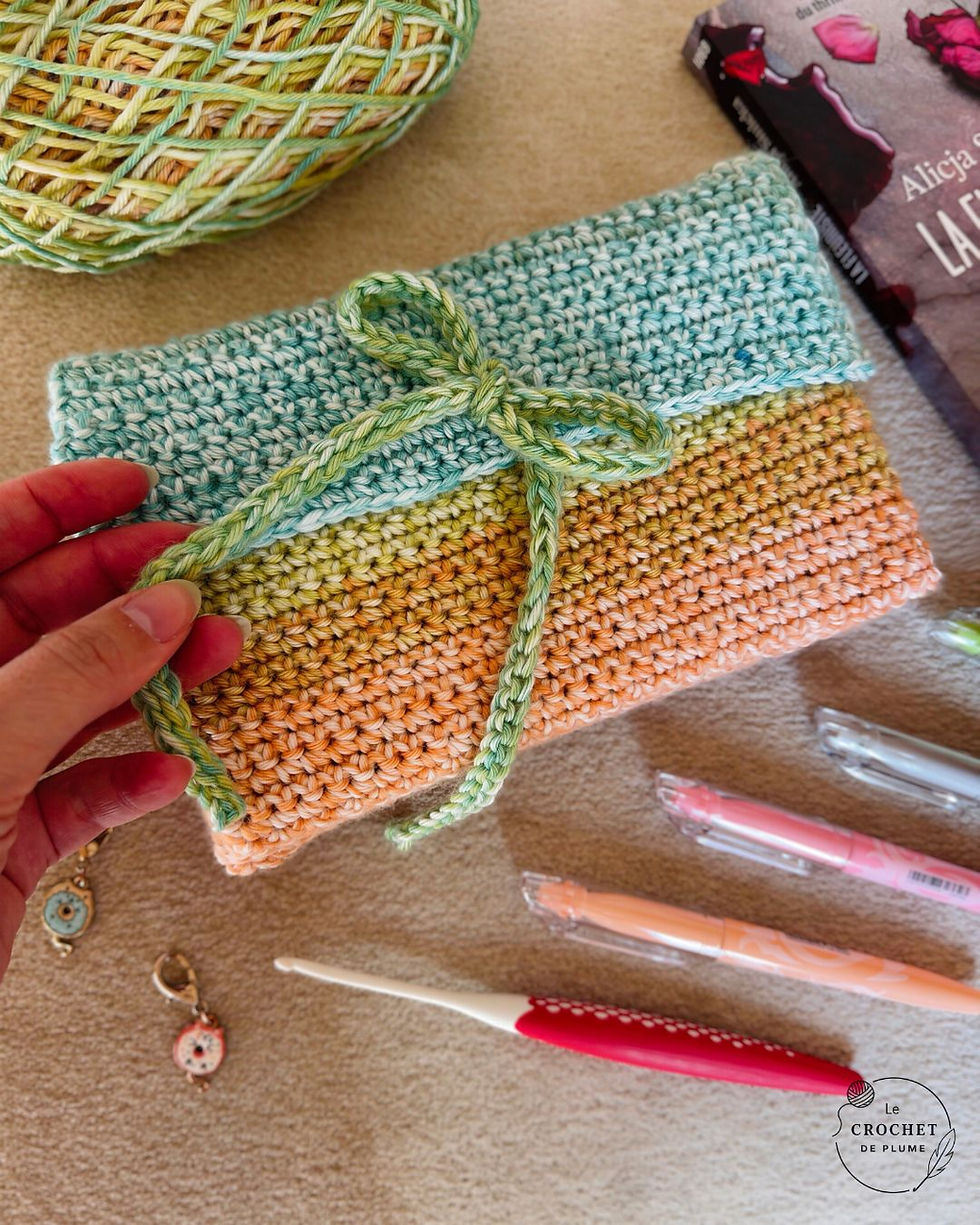 Pochette pour livre au crochet | Tutoriel crochet facile | Patron PDF et video